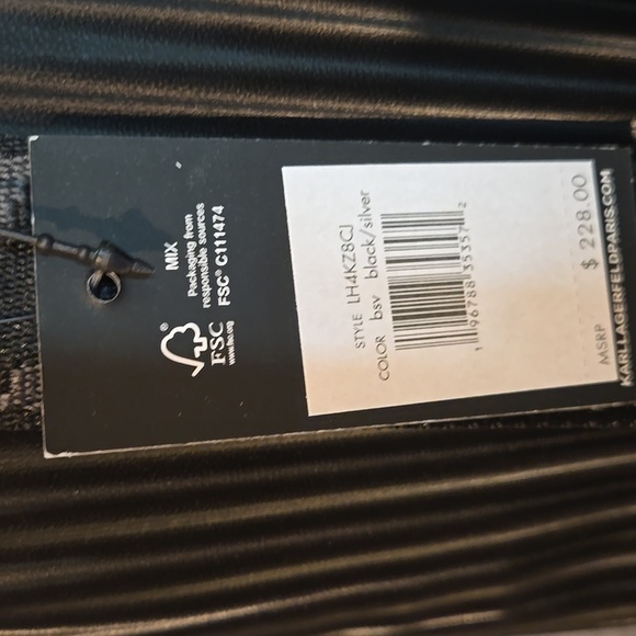 Stunning Karl Lagerfeld Black Backpack with Character Accents NWT - Picture 7 of 11